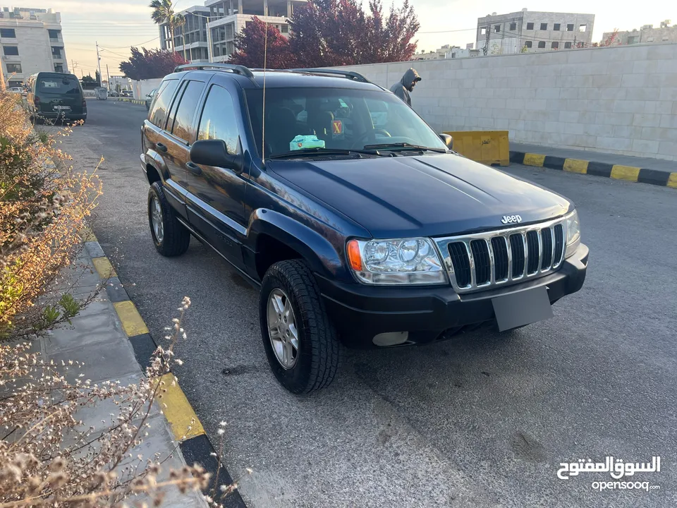 جيب شيروكي 2002 بحالة ممتازة 4000 سي سي ترخيص واطي Jeep WJ
