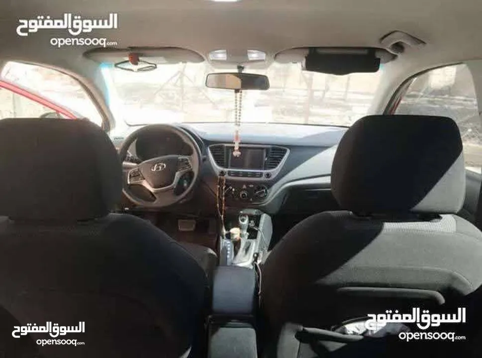 هونداي اكسنت 2019 مالك ثاني حره فحص 2 جيدات وضربة راسيه، السيارة نخب النخب (مقنوة)