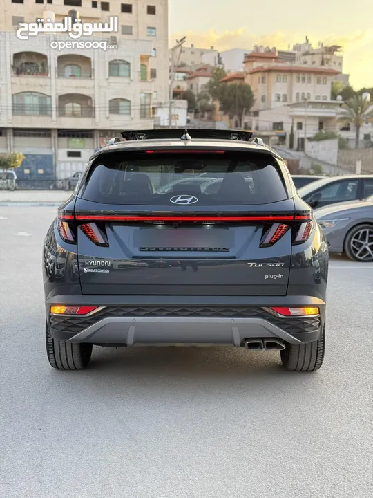 هونداي توسان ترخيص 2022 محرك 1600 هايبرد plug in/يقطع على الشحنه 65 كيلو متر  271 حصان