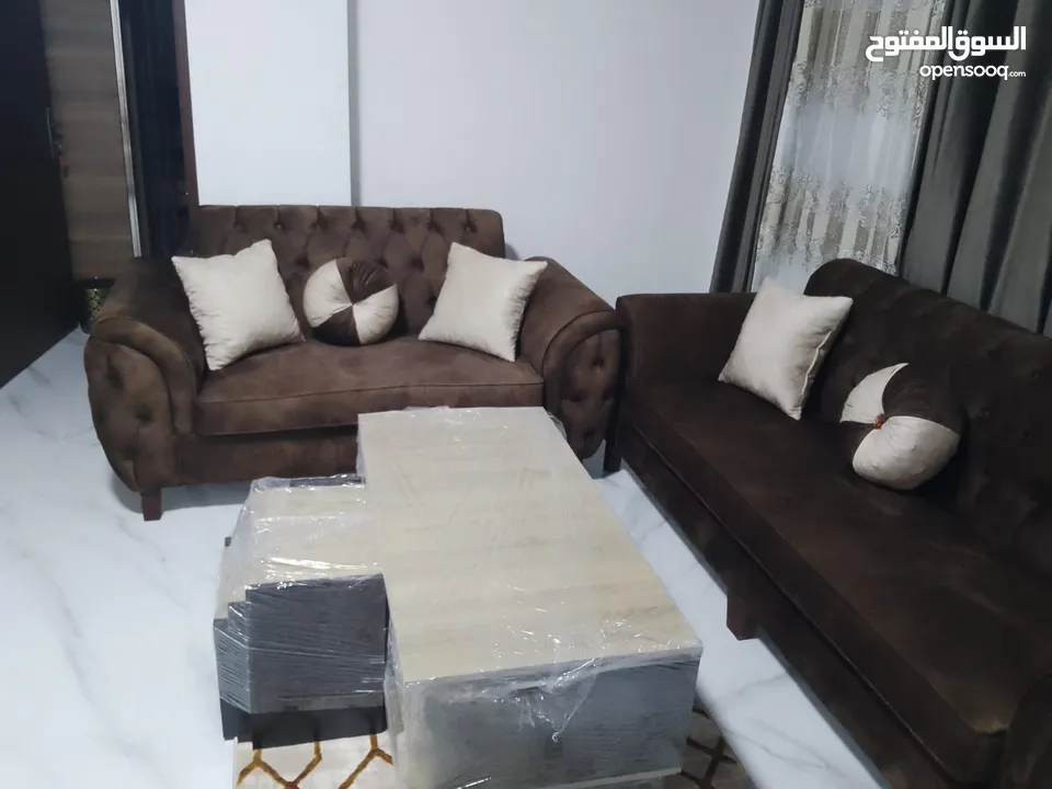 طقم كنب للبيع جديد غير مستخدم