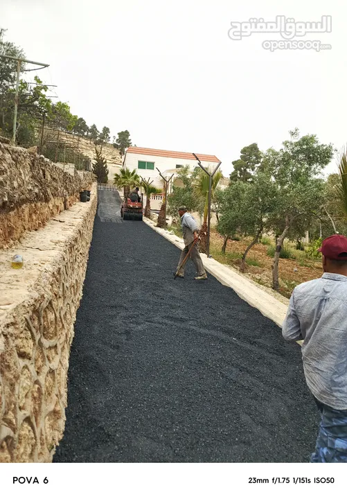 الخبراء لأعمال تزفيت الساحات وطرق وعزل للاسطح والجدران