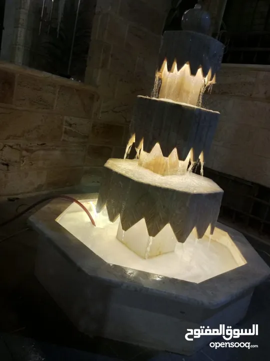 عرض على نوافير وشلالات وبابكيو حواض زريعه جميع انواع الحجر البناء والديكورات