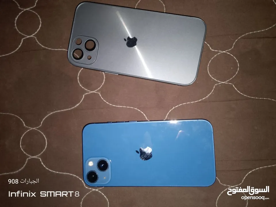 ايفون 13 وارد امريكي 128GB بطارية 83 الجهاز بالصلاه على النبي مش مفتوح ولا مصلح ابدا على الفحص