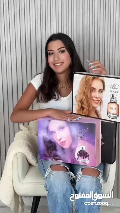 بكجات عطور نوعية #CARLOTTA الأصلي  بكج 5 قطع   عطر 100مل  مرطب جسم (Body Lotio