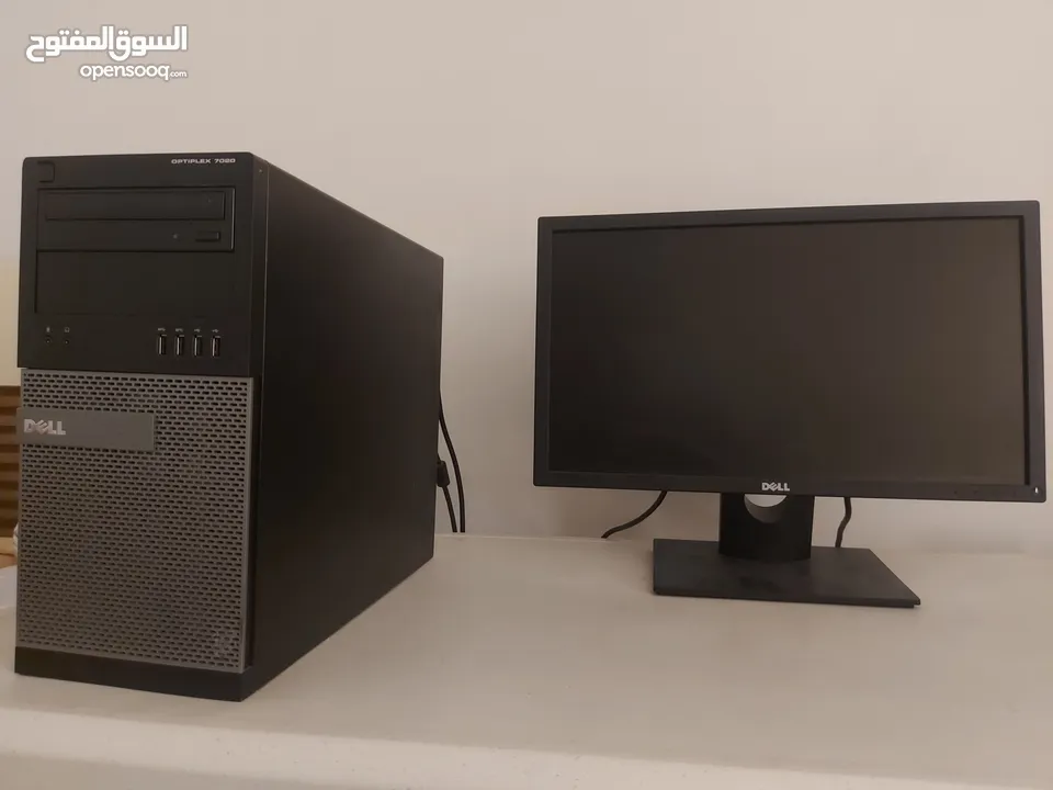 Dell optiplex 7020 mt computer with monitor