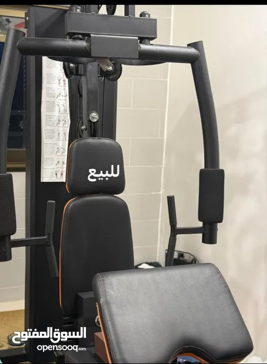 جهاز هوم جيم (home gyme ) بحالة الوكالة مستعمل مدة شهرين شامل حركات الجسم كاملة مع دفاش ارجل