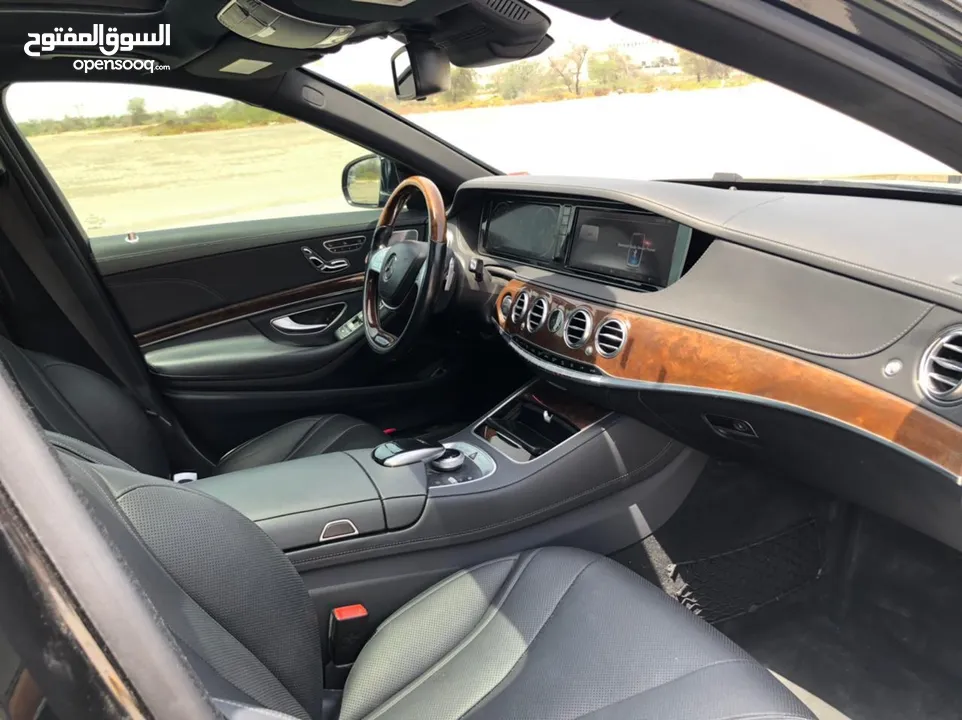 مرسيدس S550 اسود ملكي 4 فصوص كت 63 للبيع