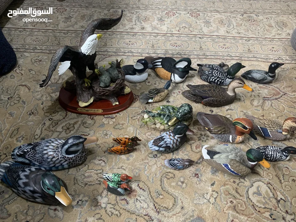 تحف لطيور كندية - مجموعة 20 قطعة - تم شراءها من كندا