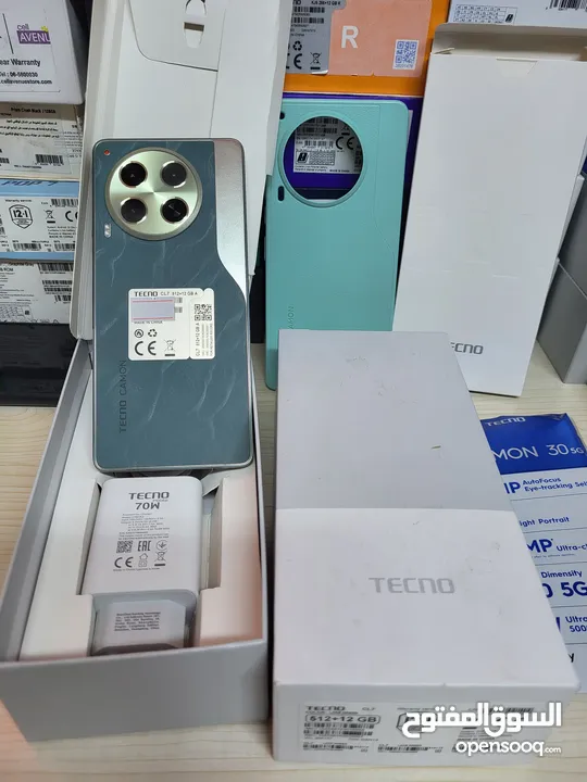 مستعمل ايام Kamon 30 5G رام 24 جيجا 512 أغراضة والكرتونه الأصلية متوفر توصيل