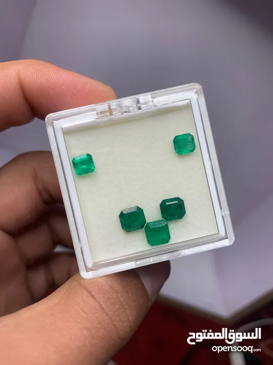 Emerald Gemstones Cut polished form Swat Mine Pakistan.