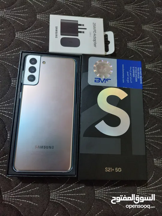 مستعمل اخو الجديد Samsung S21 plas 5G رام 16 جيجا 256 عربي شرق اوسط أغراضة الأصلية والكرتونه وتوصيل
