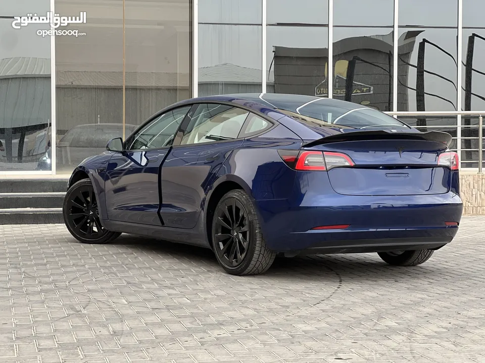 Tesla model 3 2023 فل كامل  تيسلا موديل 3 فحص كامل بسعر مغرري  لون كحلي جنط كبير اصليي  ايرباق اصلي