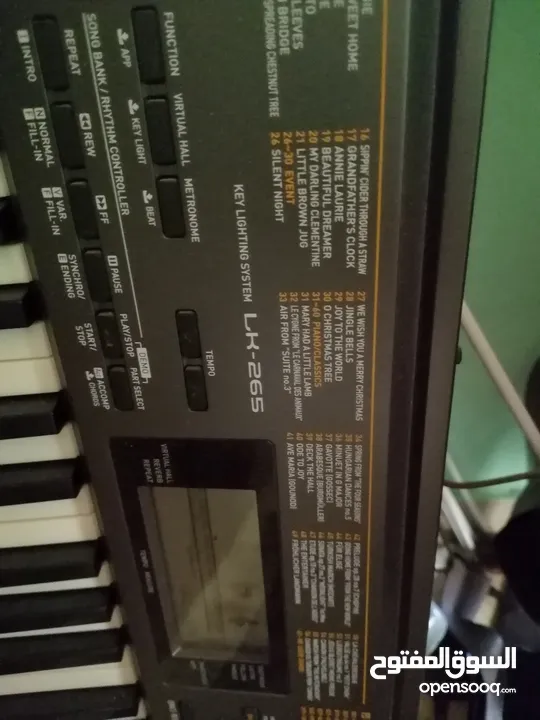 Lk 265 Digital piano بيانو ديجيتال كاسيوو بحالة شبه جديدة
