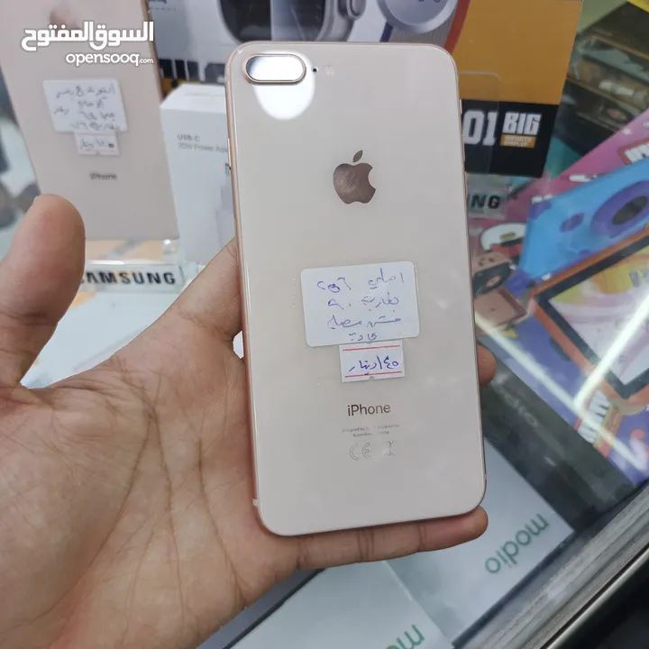ايفون 8 بلس مستخدم نظيف 64g-256g