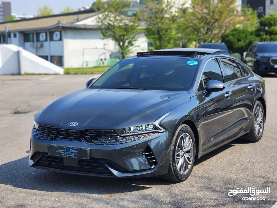 KIA K5 Hybrid 2021بانوراما فل  وارد كوري فحص كامل و لا ملاحظه كلين تايتل من دون حوادث