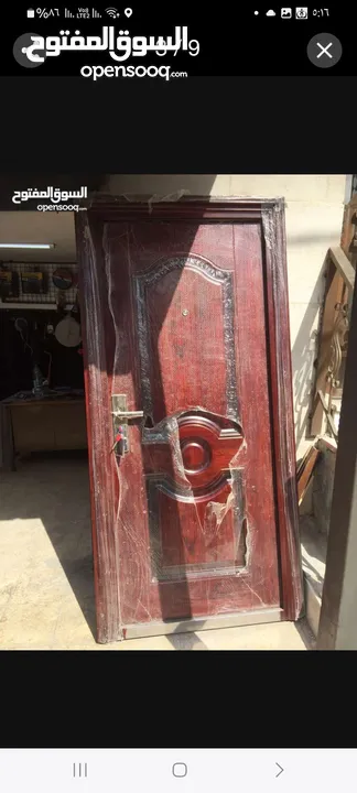 أبواب أمان حديد صيني ثقيل مترين في متر ومترين في متر وربع
