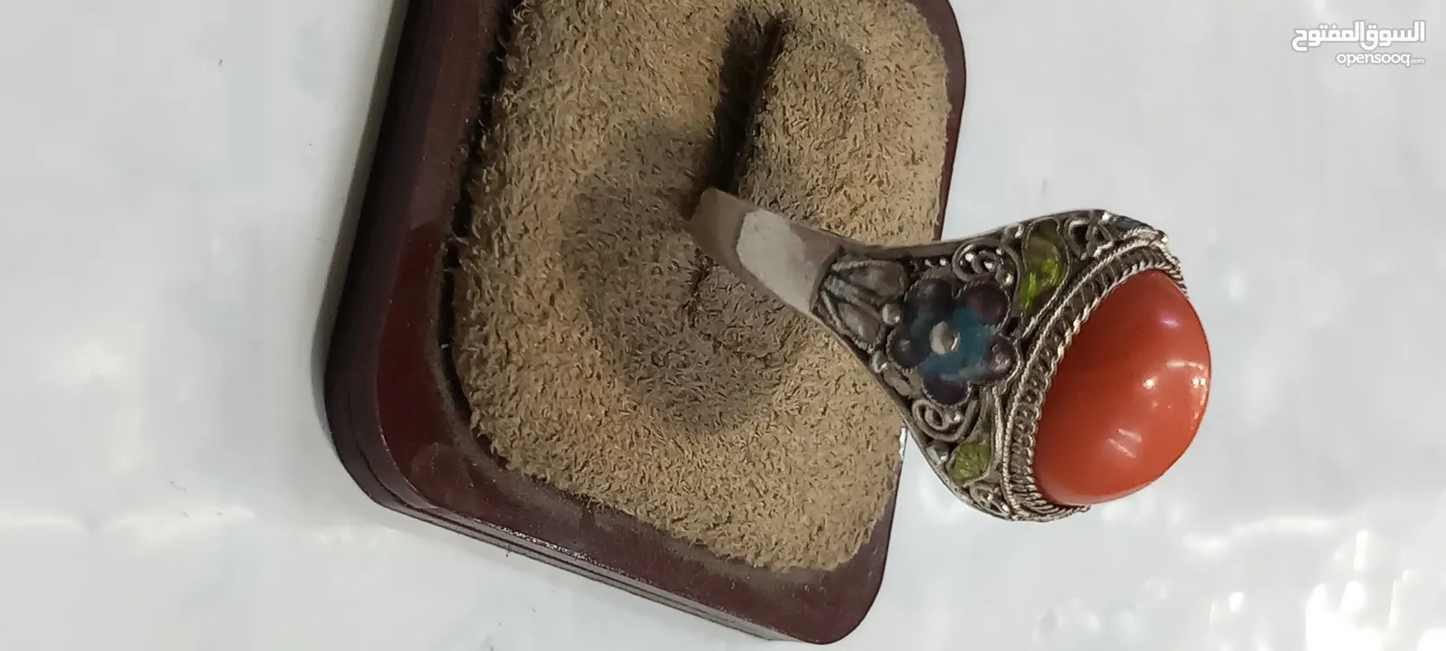 خاتم فضه صياغه يدويه انتيك