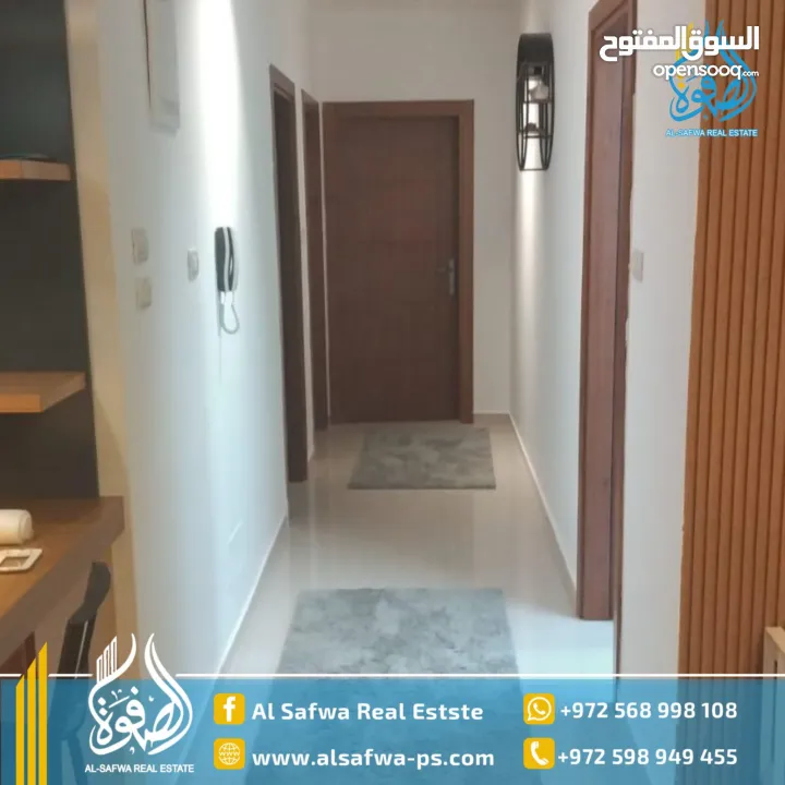 شقه جديدة مميزة جدا سوبر ديلوكس مفروشه فرش فخم خلف مستشفى رام الله