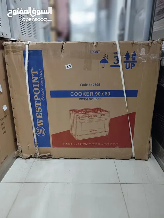 Warehouse new cooker with delivery,Installation & warrantyطباخ جديد بالمستودع مع التوصيل والتركيب