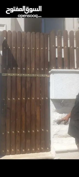 تركيب سياج خشب .