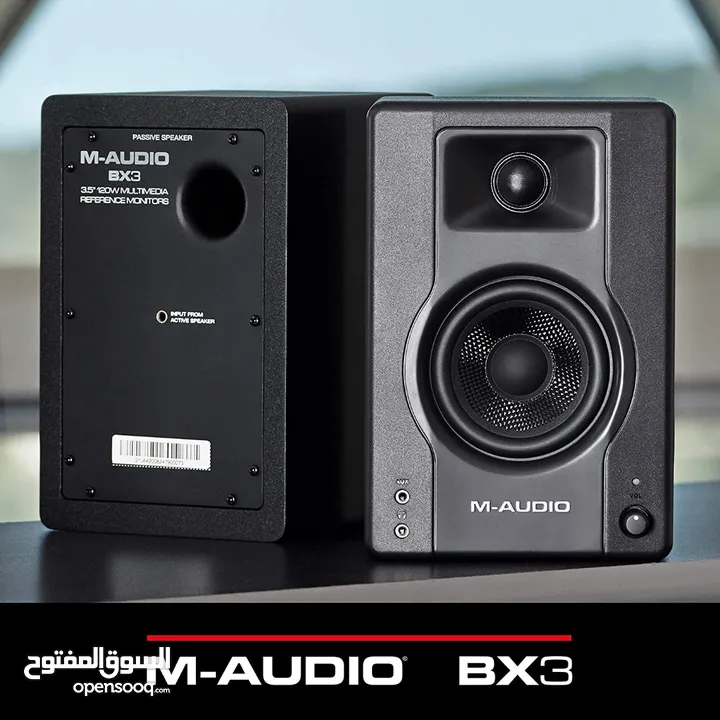 سماعات ستديو مونيتر M-Audio BX3-120-Watt Speakers/Studio Monitors