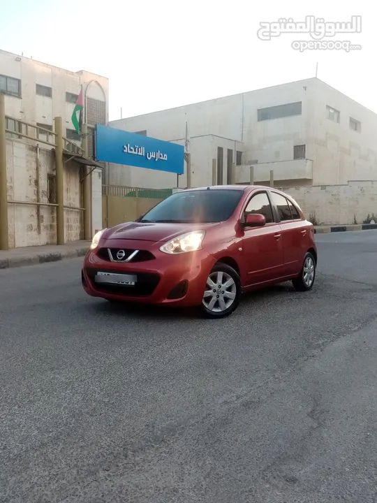 نيسان ميكرا موديل 2020 لون خمري ميتالك فحص كامل