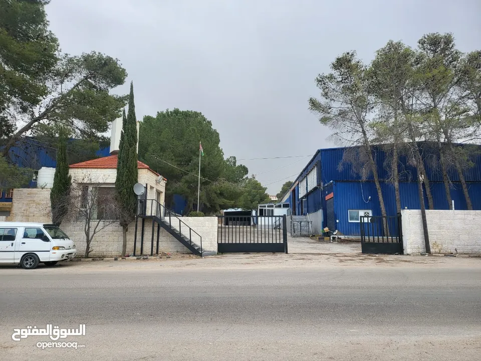 هنجر للإيجار صناعي عمان - عين الباشا مساحات من 400م2 الى 4700م2 صناعات خفيفه ومتوسطة هناجر ومستودعات