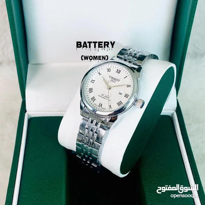 ساعة رجالية ونسائية من ماركات عالمية مختلفة  Rolex // Tissot // kalvin klein // cartier //  cucci