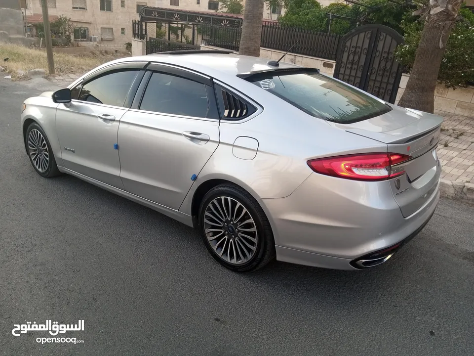 فورد فيوجن 2018 فحص كامل كرت ابيض فل على تصنيف تيتانيوم
