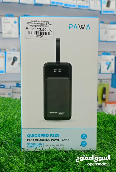 PAWA QUICKPRO P225 FAST CHARGING POWERBANK 50,000 mAh CAPACITY