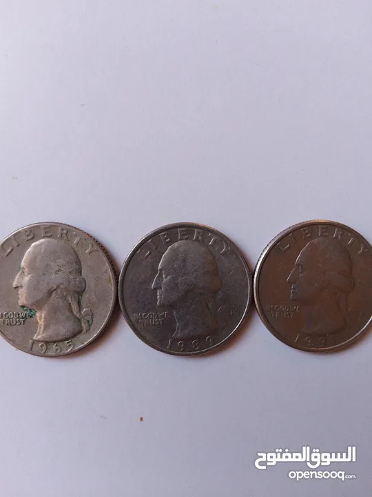 3قطع QUARTER DOLLAR