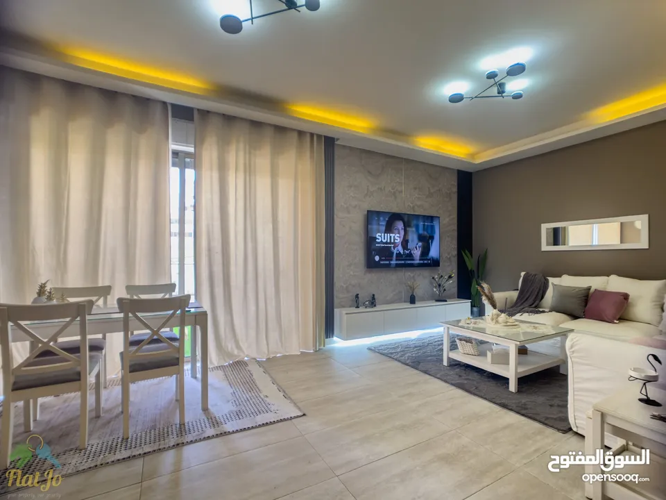 Brand New Furnished two bedroom apartment in Abdoun with Balcony شقة مفروشة غرفتين في عبدون جديدة