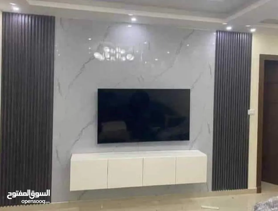 بديل الحجر وبديل الرخام وبديل الخشب والفاير بليس ورق جدران والشيبورد باركيه