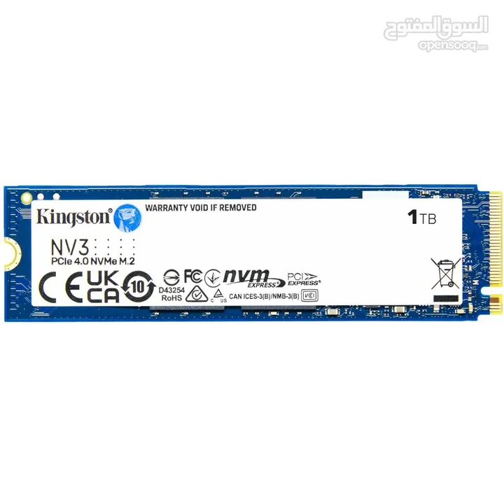 500GB KINGSTON NV3 M.2 NVME 3D NAND 75X SPEED DESKTOP - LAPTOP GAMING SSD