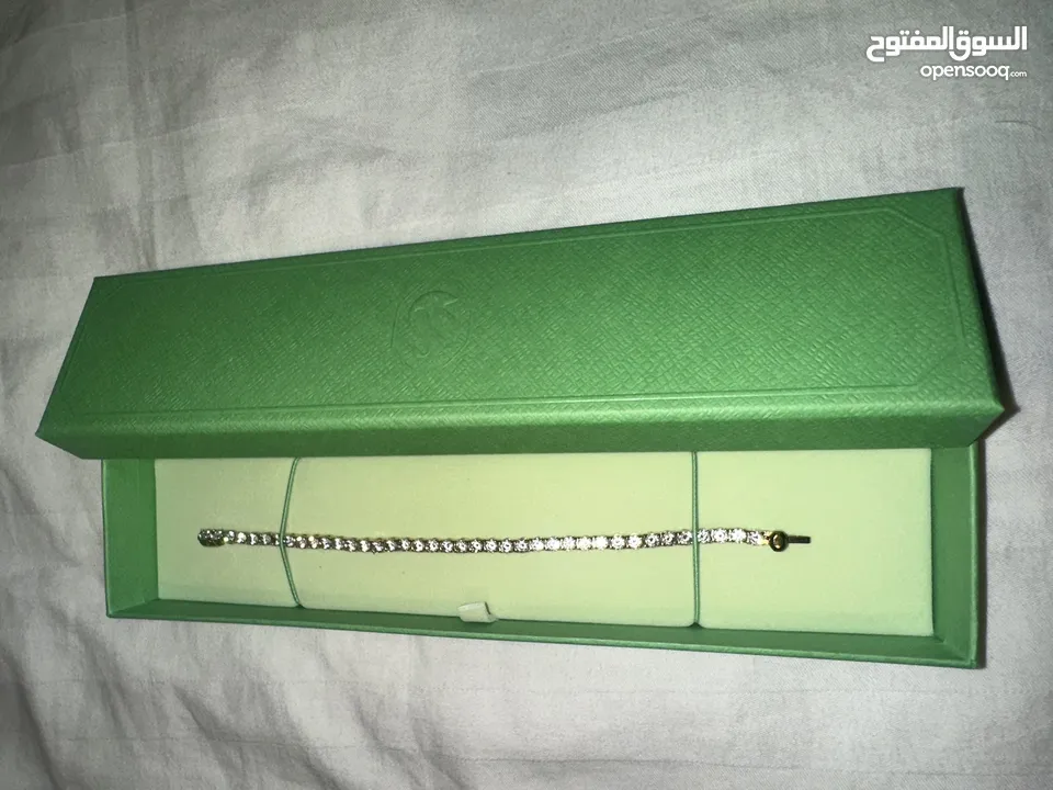 اسوارة تنس Swarovski Tennis روز جولد Rose gold Tennis Swarovski bracelet