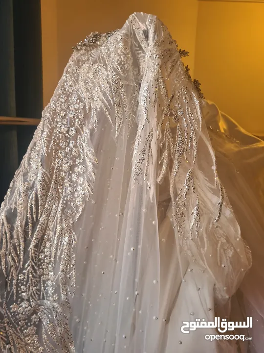 فستان عروس ابيص ملكي موديل حديث