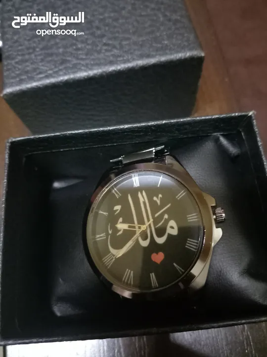 ساعة للبيع حزام معدني اسود