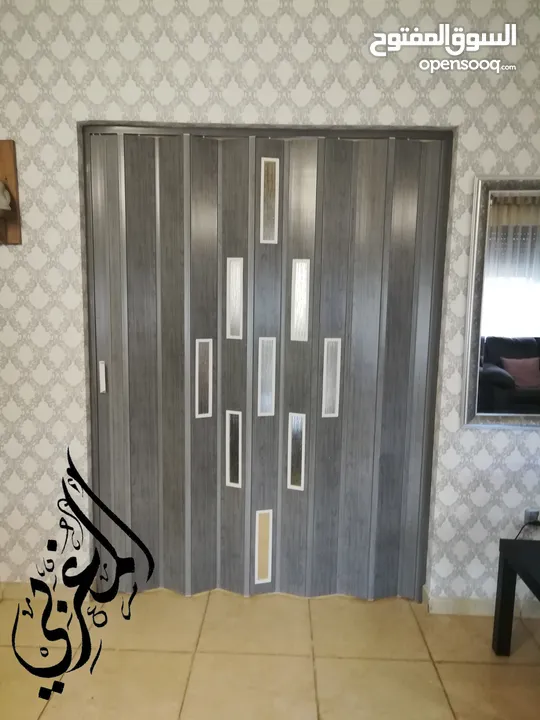 مؤسسة المغربي ابواب اكورديون  إيطالي و ستائر الزيبرا التركي  خدمة التركيب والتوصيل داخل عمان