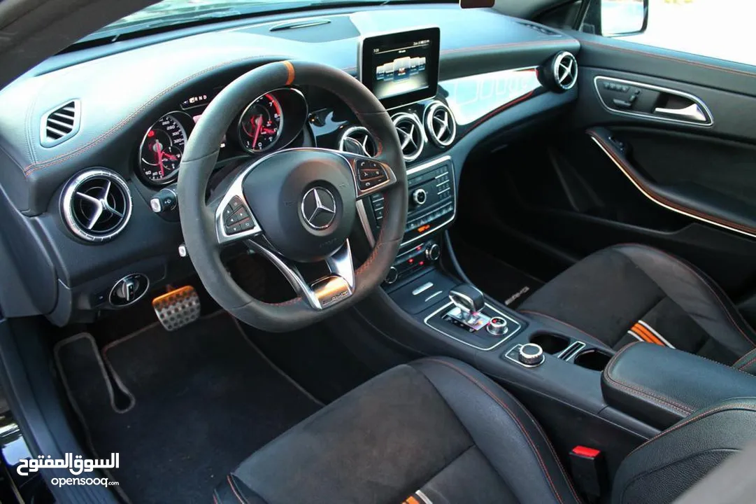 Mercedes cla 45 AMG 2016 Orange art edition  بحالة الوكالة مالك اول  اعلى مواصفات