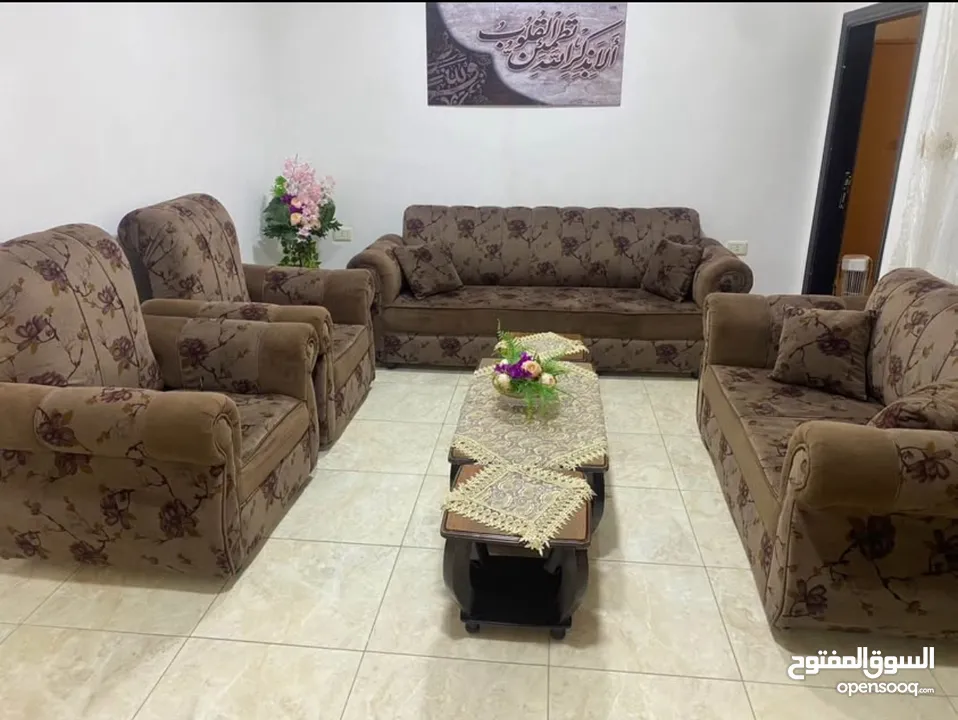 طقم كنب 7 مقاعد مع طولات