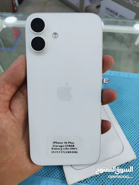 IPHONE 16 PLUS (128GB) USED /// ايفون 16 بلس ذاكرة 128 مستعمل وكاله