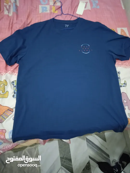 تيشرت خامه celio لونه ازرق مقاس XL