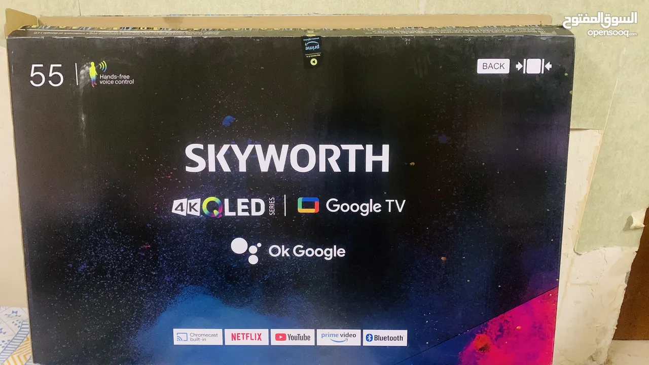 55 inch 4k QLED TV By Skyworth Crystal clear Reaolution