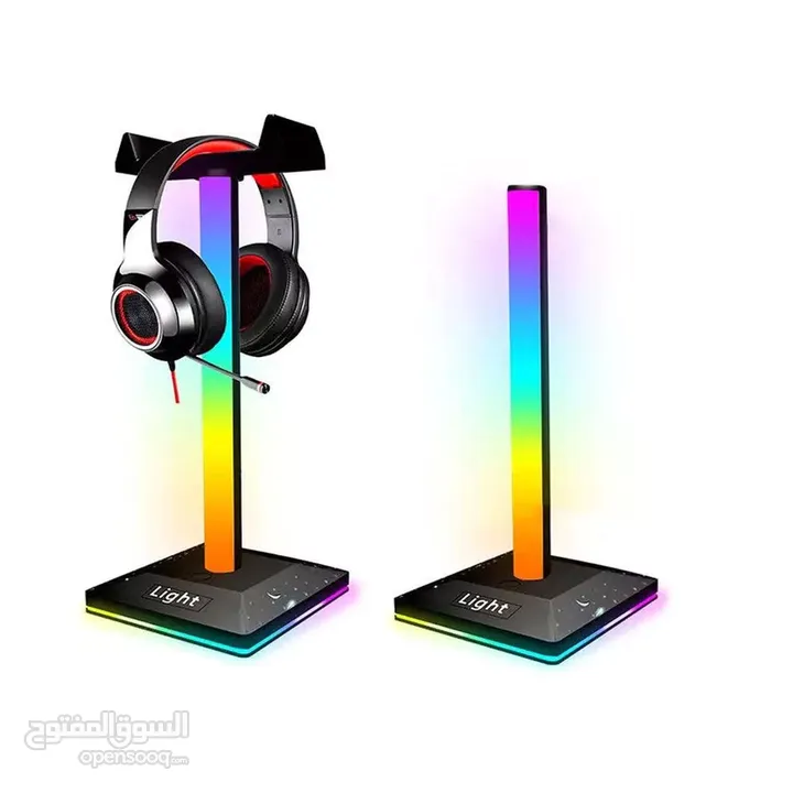 اجمل ستاند سماعة RGB جديد headsets rgb stand