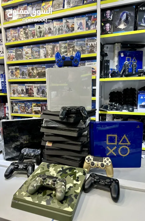 بلايستيشن 4 فات مع كفاله  PS4 Fat بافضل الاسعار