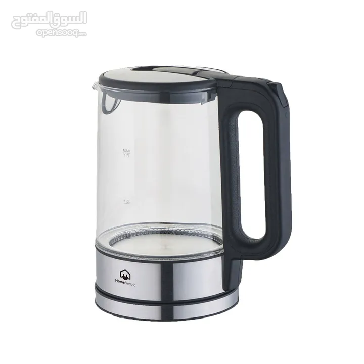 سخان ماء زجاج كهربائي 1.7 لتر