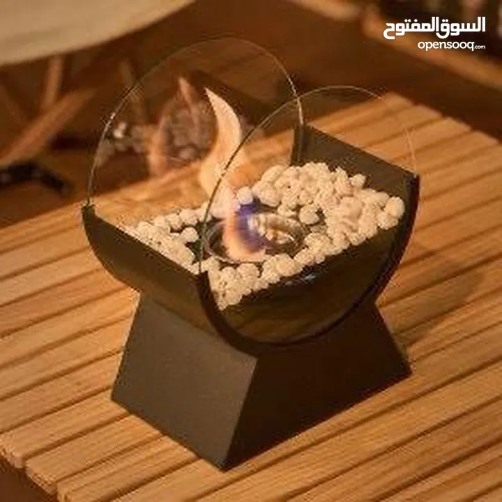 مدفأة ديكورية فاخرة للحدائق والمنازل   أضف لمسة من الفخامة والدفء إلى مساحتك مع هذه المدفأة الع