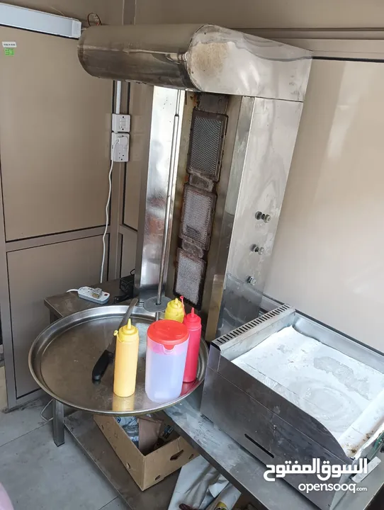 Shawarma machine full out door