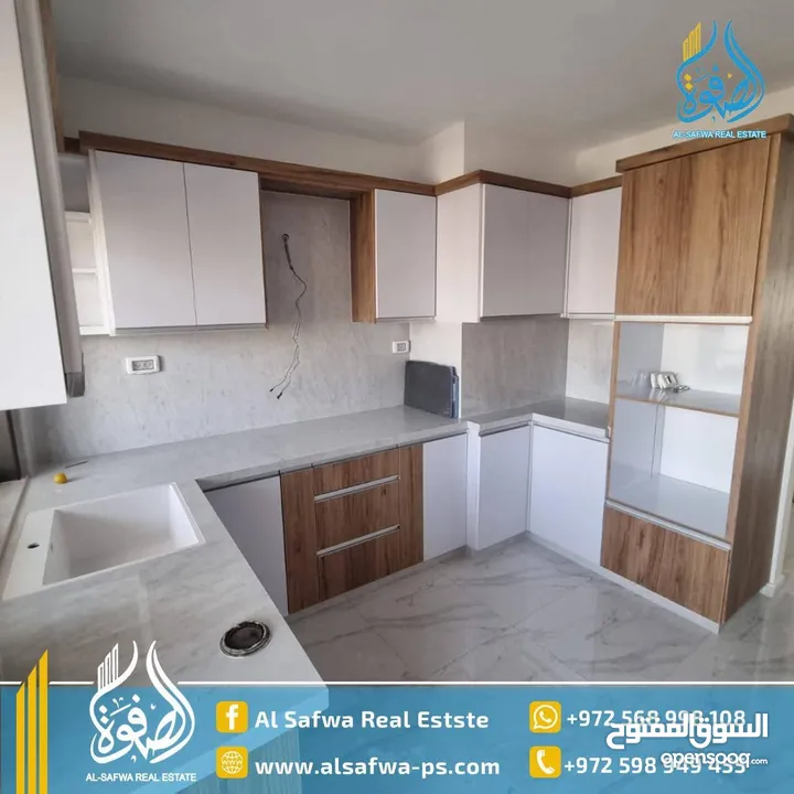 شقق مميزة للايجار غير مفروش جديده لم تسكن بعد - ام الشرايط - قرب قاعات دير طريف - جديدة تشطيب مميز