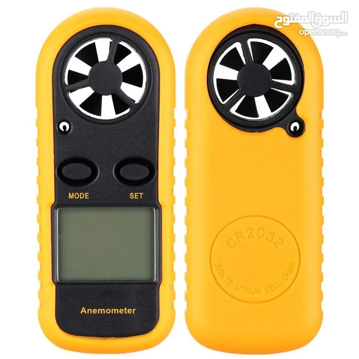 Mini LCD Wind Speed Gauge Air Velocity Meter Digital Anemometer NTC Thermometer